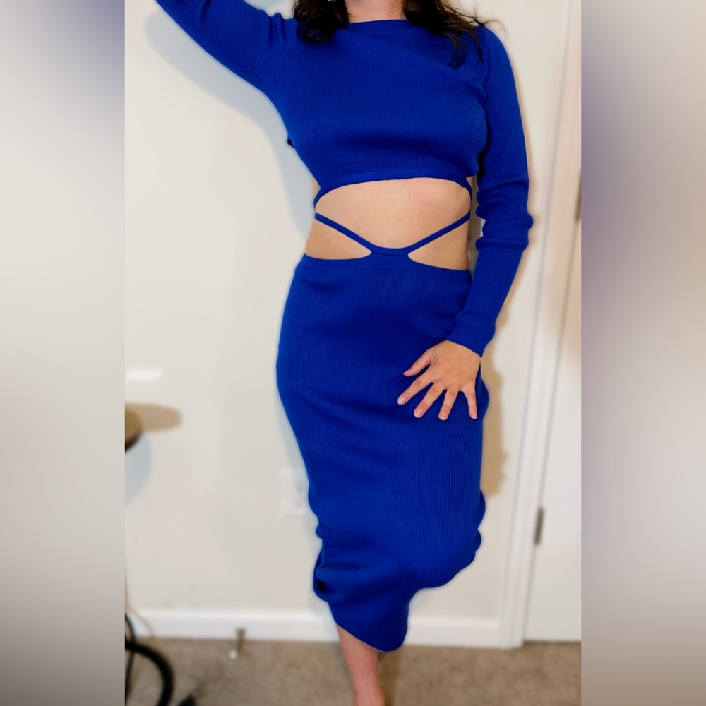 Eclectic Blue 2-Piece Knit Set